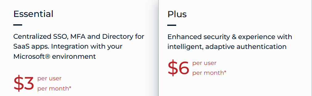 Ping Identity pricing